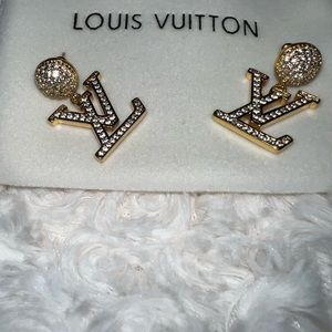 Louis Vuitton monogram earrings